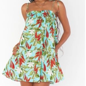SHOW ME YOUR MUMU Angel Mini Dress Spicy Peppers Size S New